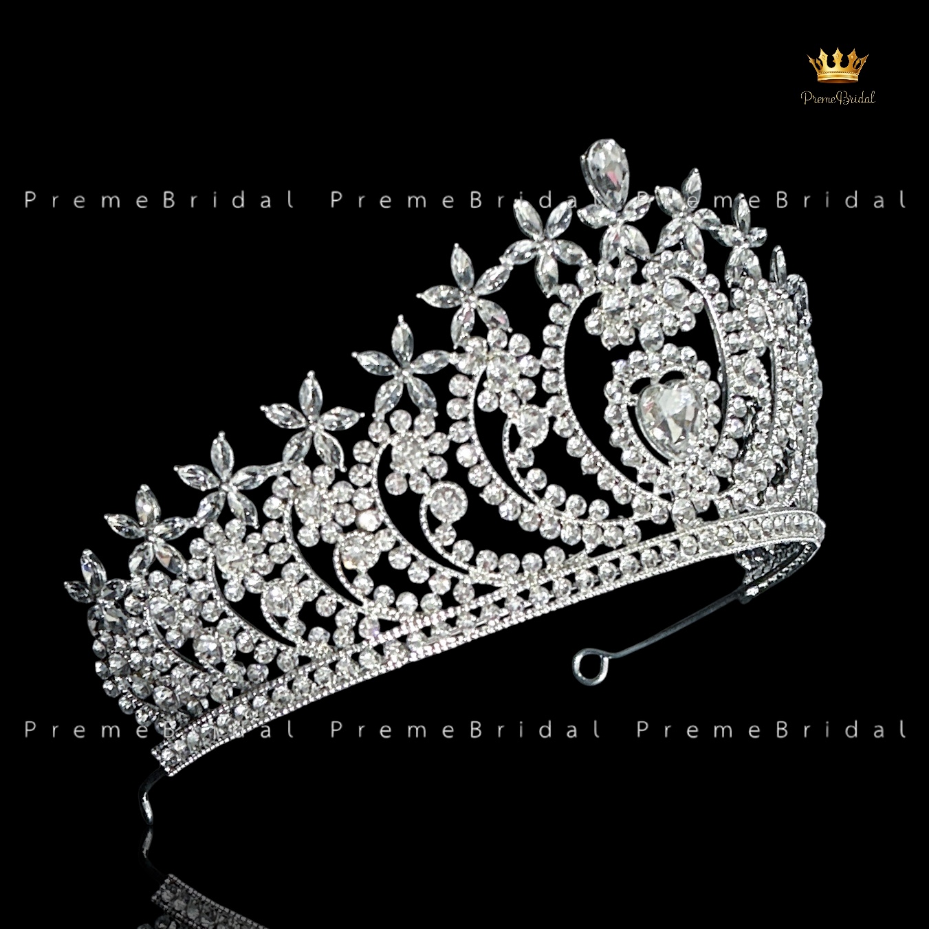 (พร้อมส่ง) เทียร่า 449 มงกุฎครึ่งหัว ไซส์นางงาม ขนาดใหญ่ สวย ปราณีต QCเพชรทุกเม็ด สินค้าพร้อมส่งจากไทย