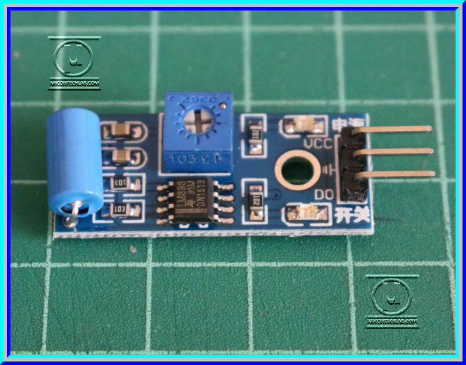 1x เซ็นเซอร์ตรวจจับการสั่นสะเทือน SW-420 (Vibration Sensor)