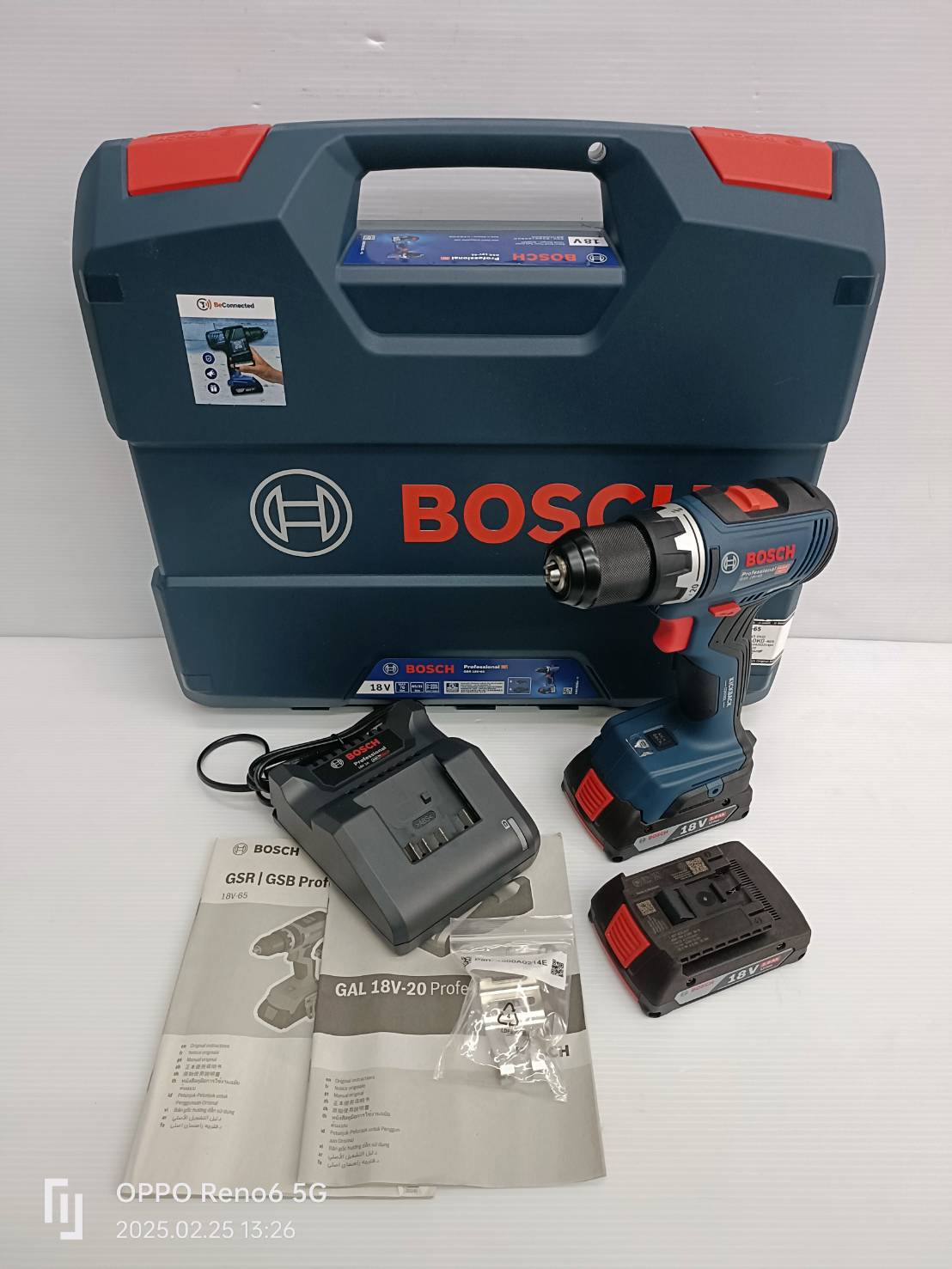 สว่านไขควงไร้สาย GSR18V-65 BOSCH