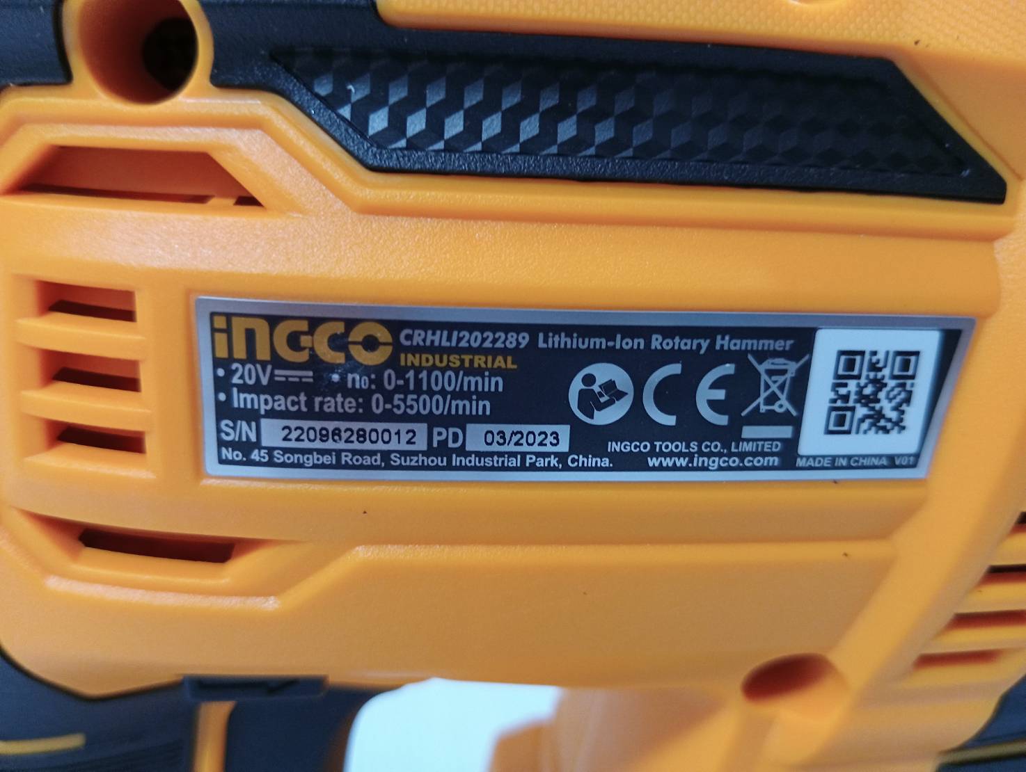 สว่านโรตารี่3ระบบ CRHLI202289 INGCO (ครบชุด ถอดหัวได้)