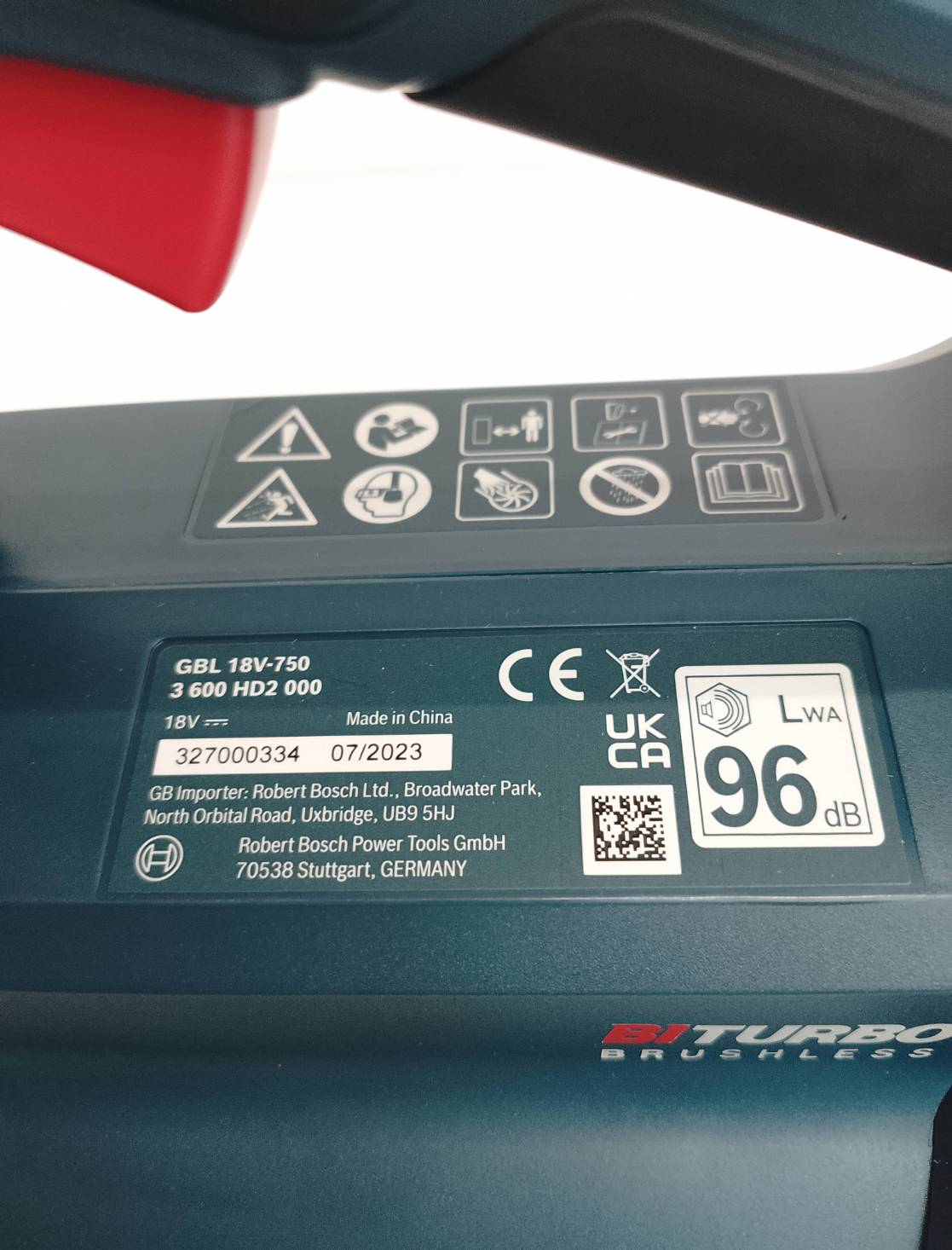 เครื่องเป่าใบไม้ GBL18V-750 BOSCH SOLO