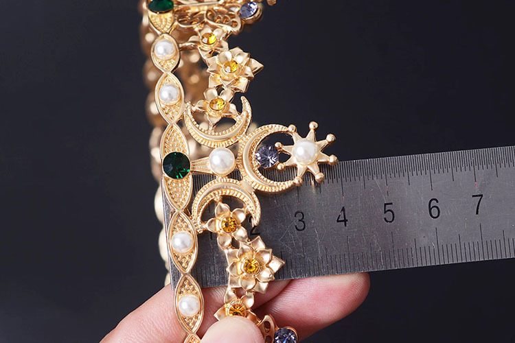 (พร้อมส่ง) มงกุฎ 030 สีทอง งานสวย ปราณีต QCเพชรทุกเม็ด