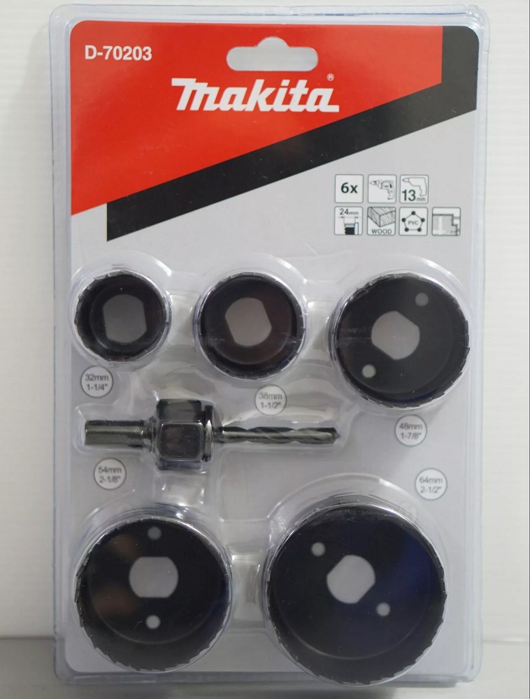 MAKITA D-70203 โฮลซอ6ตัวชุด