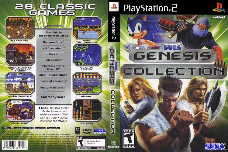 SEGA GENESIS COLLECTION [US : DVD5 1 Disc]