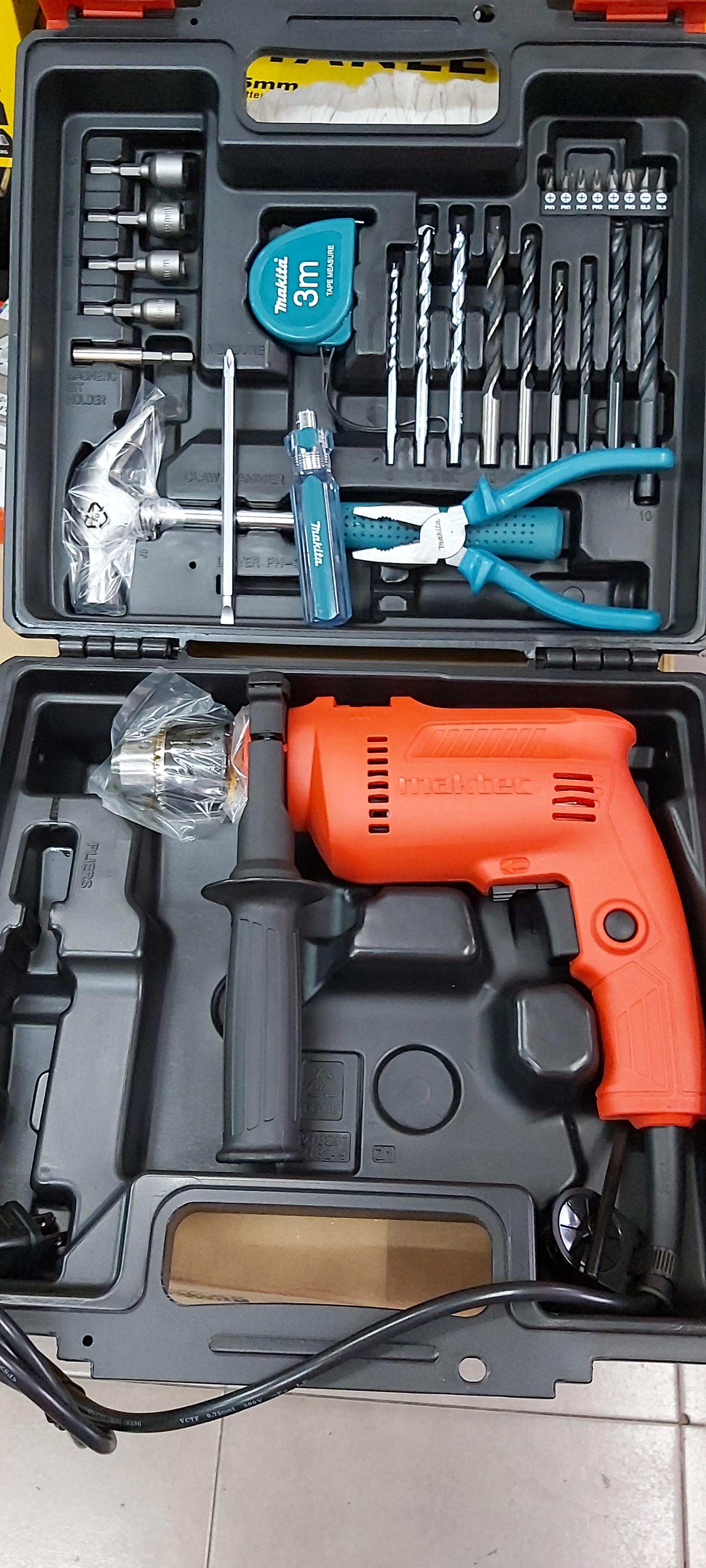 สว่านกระแทก16มิล กล่อง+อุปกรณ์ MT80BKX2 MAKTEC