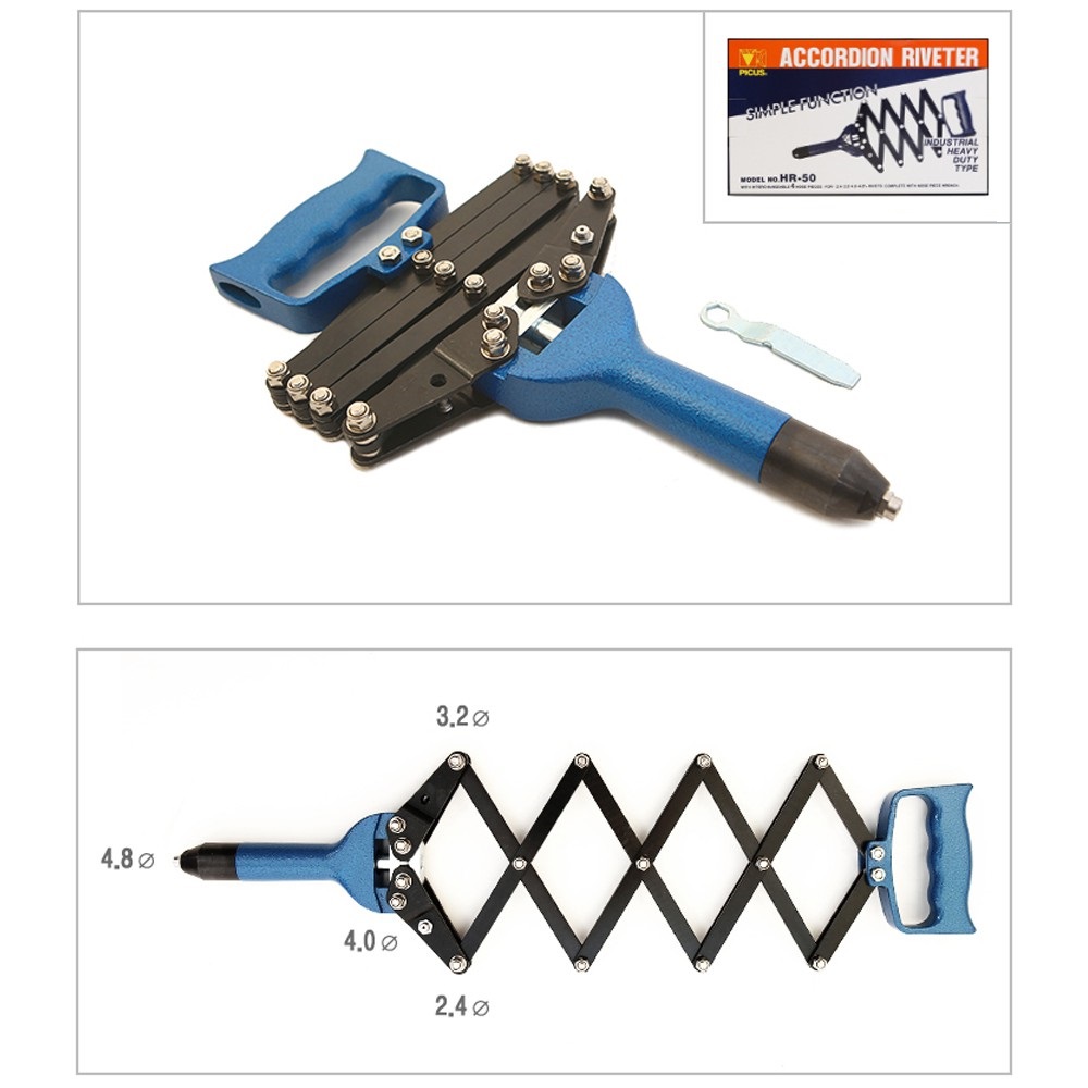 คีมย้ำรีเวทแบบกระแทก HR-50 PICUS