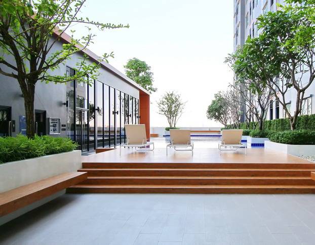 🚩H1253 vายคอนโด แอสปาย สาทร-ตากสิน คอปเปอร์โซน 46.44 ตร.ม. ชั้น14 ห้องมุมติดบันไดหนีไฟ ทิศใต้ วิวสวน ใกล้ BTS สถานีวุฒากาศ