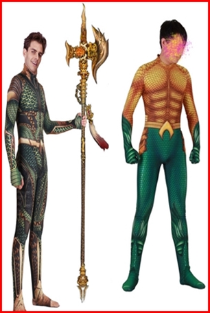 ชุดอควาแมน (Aquaman) บุรุษแห่งสมุทร แบบบอดี้สูท