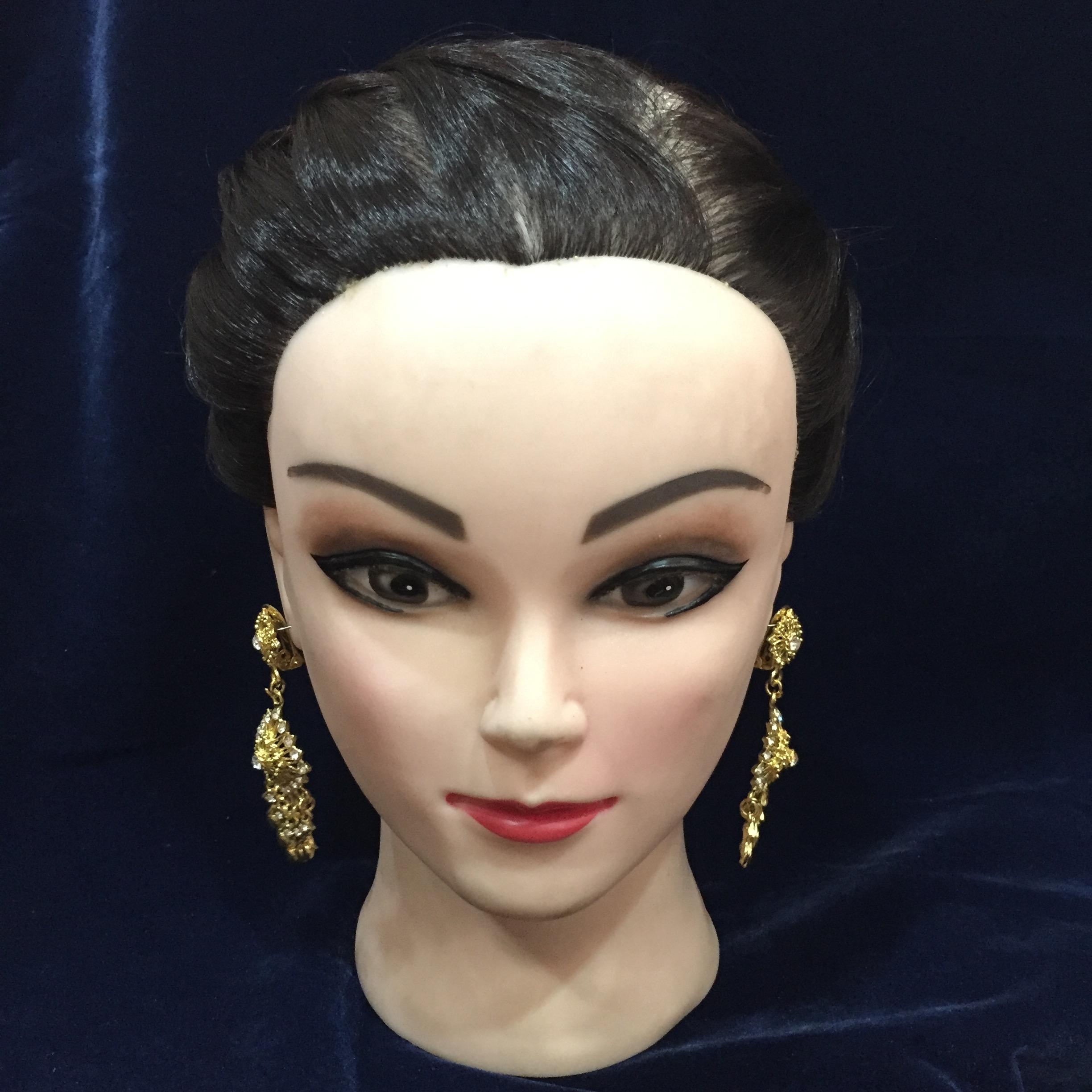 (พร้อมส่ง) ต่างหู 006 ต่างหูเครื่องประดับไทย