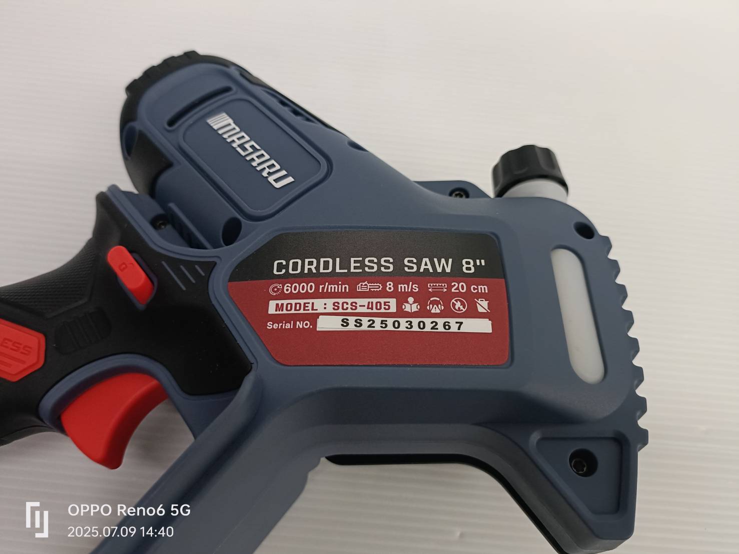 เลื่อยไร้สาย20V 8 นิ้ว SCS-405-B1 MASARU POWER TURBO