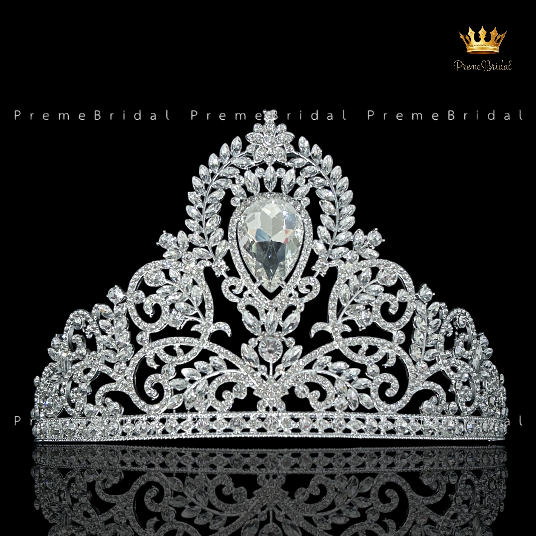 (พร้อมส่ง) เทียร่า 225 สีเงิน 👑 มงกุฎนางงามสุดหรู ปราณีตทุกดีเทล | งานสวย พร้อมส่งด่วนจากไทย