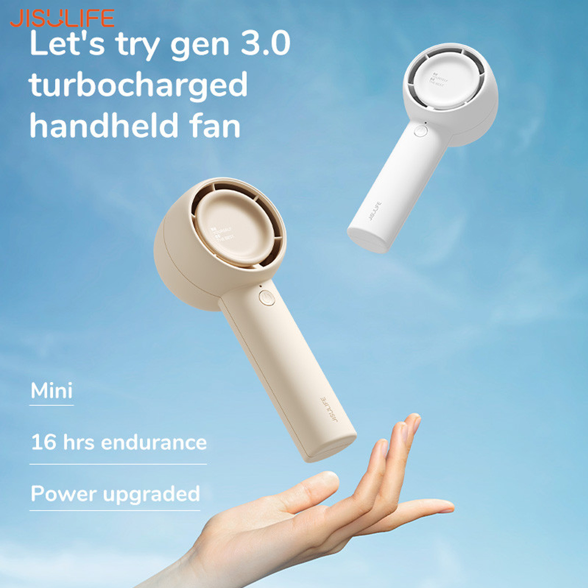 Jisulife FA42 Mini Turbo Fan พัดลมมือถือพกพา Super-mini turbo fan (รับประกัน6 เดือน)