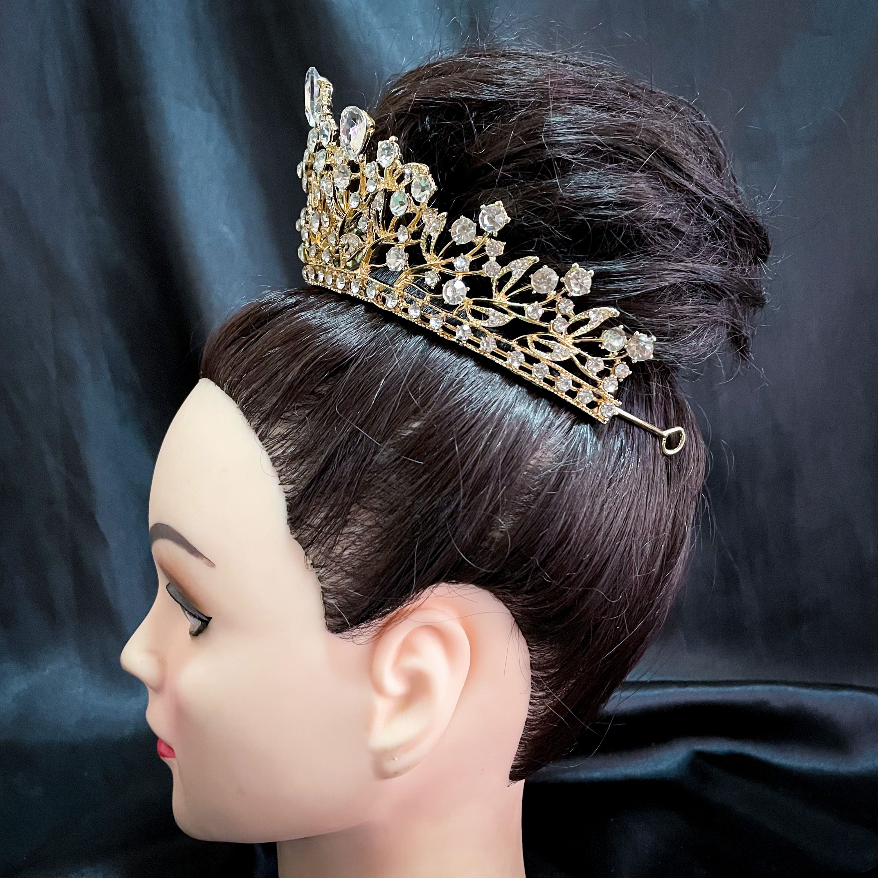 (พร้อมส่ง) เทียร่า 239 สีทอง มงกุฎนางงาม มงกุฎเจ้าสาว งานสวย ปราณีต QCเพชรทุกเม็ด สินค้าพร้อมส่งจากไทย