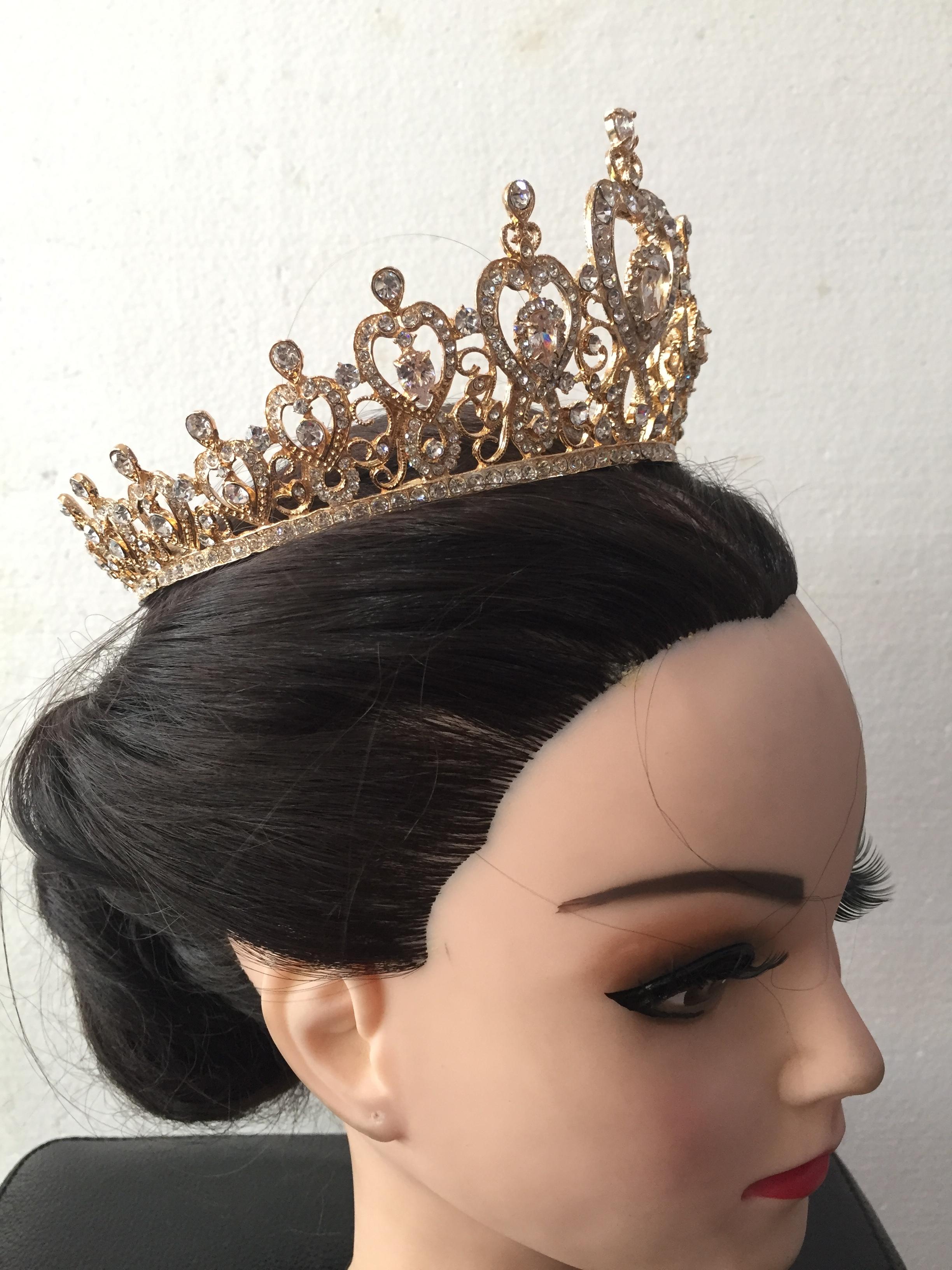 (พร้อมส่ง) มงกุฎ 038 สีทอง