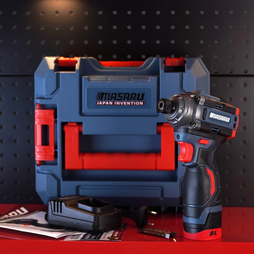 ไขควงกระแทกไร้สาย สว่าน Masaru รุ่น SCDI-185 แบตเตอรี่ลิเธียม 16.8V เจาะสกรู ขันได้ 3 ระดับ