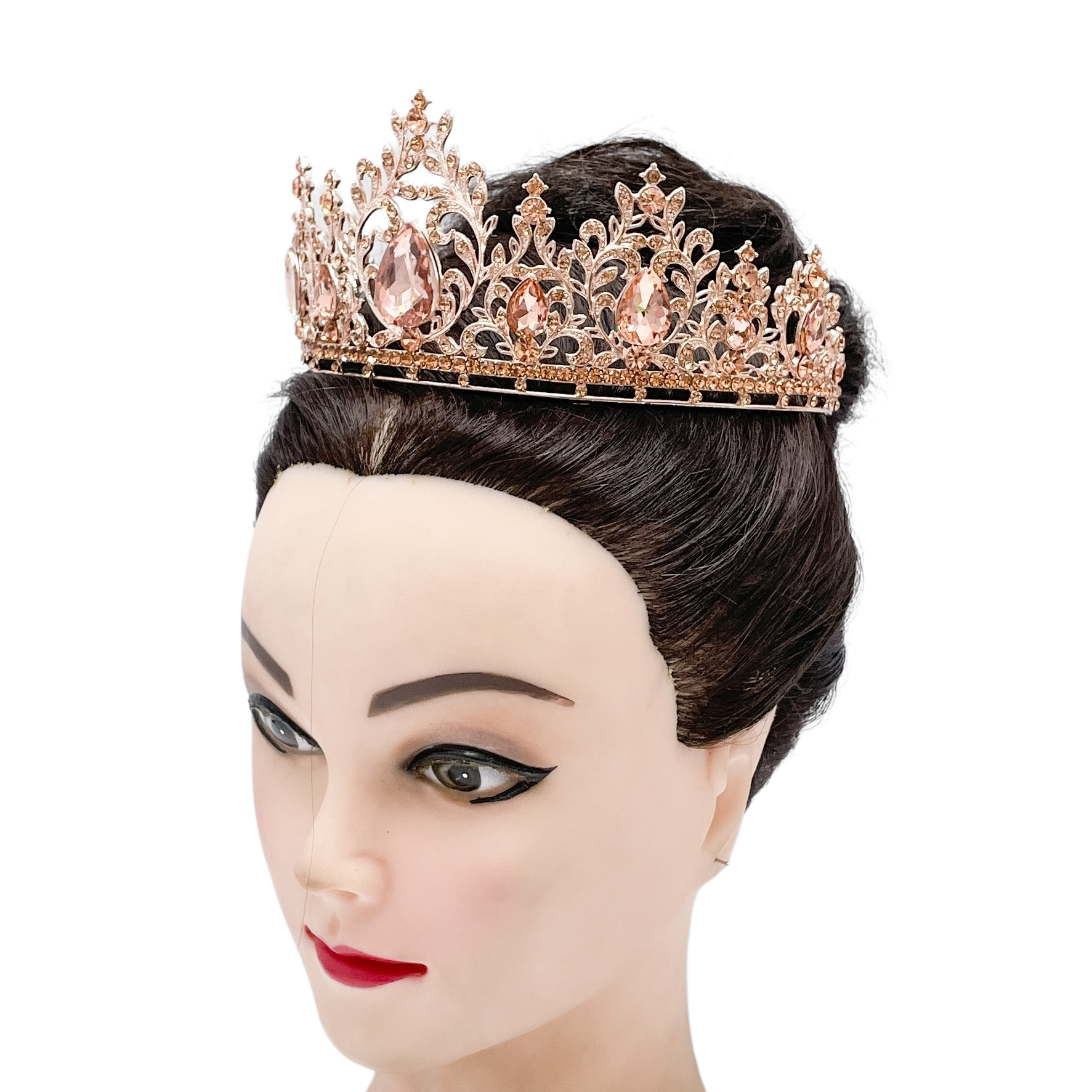 (พร้อมส่ง) เทียร่า 352 สีโรสโกลด์ งานสวย ปราณีต QCเพชรทุกเม็ด สินค้าพร้อมส่งจากไทย