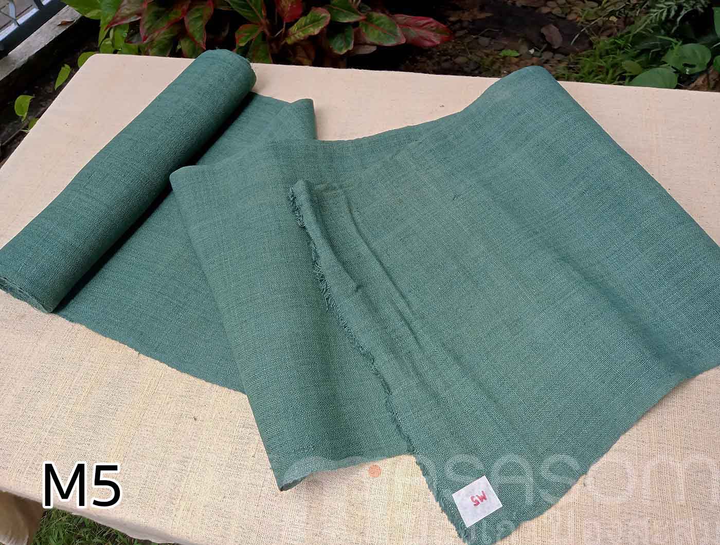 ผ้าใยกัญชงทอมือย้อมสี