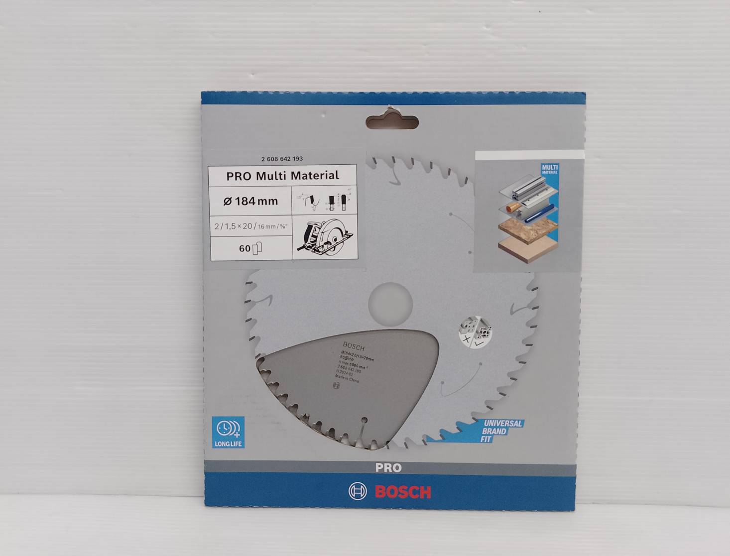 ใบเลื่อยวงเดือน Pro Multi Material 7"x60T BOSCH 2608642193