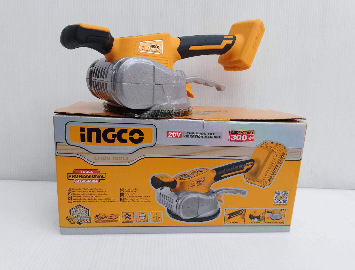 เครื่องสั่นกระเบื้องไร้สาย5“ 20V CTVLI2010 เครื่องเปล่า INGCO