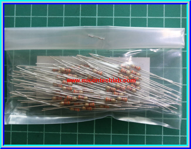 100x Resistor 3.3 Kohm 1/4 Watt 5% Cabon Resistor