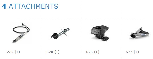 เครื่องเจียรมือ รุ่น 4000-4/65 พร้อมอุปกรณ์เสริม 65ชิ้น DREMEL