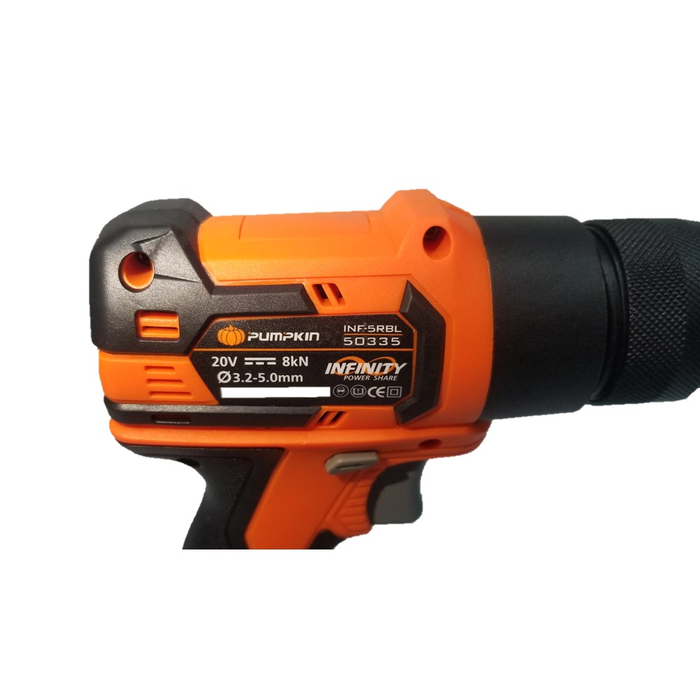 เครื่องยิงรีเวทไร้สาย ไร้แปลงถ่าน (เครื่องเปล่า) INF-5RBL PUMPKIN #50335