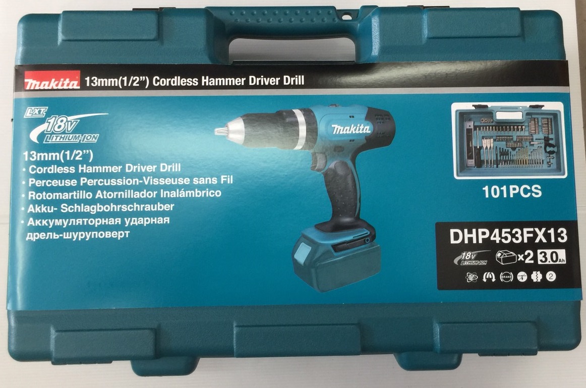 สว่านกระแทกไร้สาย DHP453FX13 MAKITA