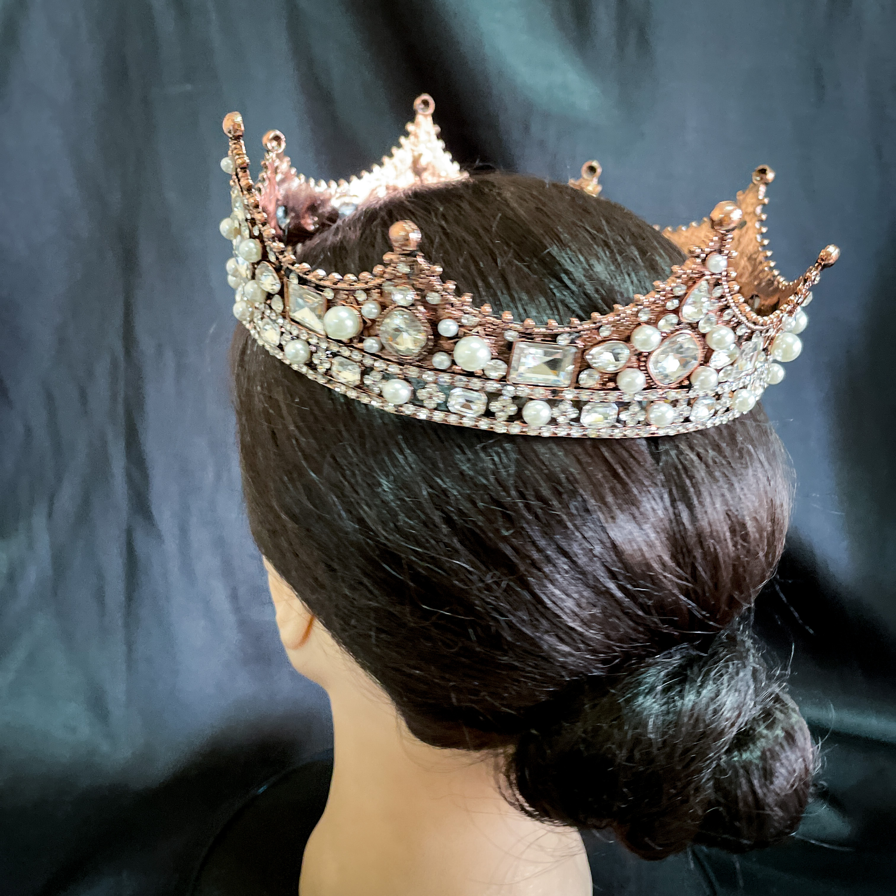 (พร้อมส่ง) มงกุฏผู้ชาย 035 สีวินเทจเพชรขาว มงกุฎผู้ชาย มงกุฎเจ้าชาย งานสวย ปราณีต QCเพชรทุกเม็ด