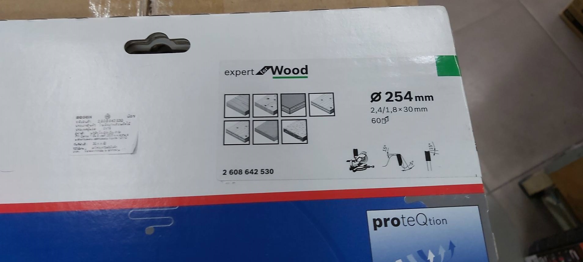 ใบเลื่อยวงเดือน Expert for wood Mitre Saw 10"x60T BOSCH