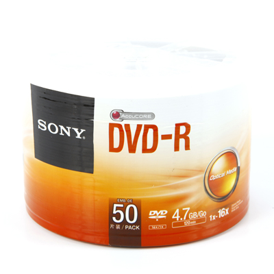 (DVD5) แผ่นเปล่า DVD-R SONY 1 แพ็ค (50 แผ่น)