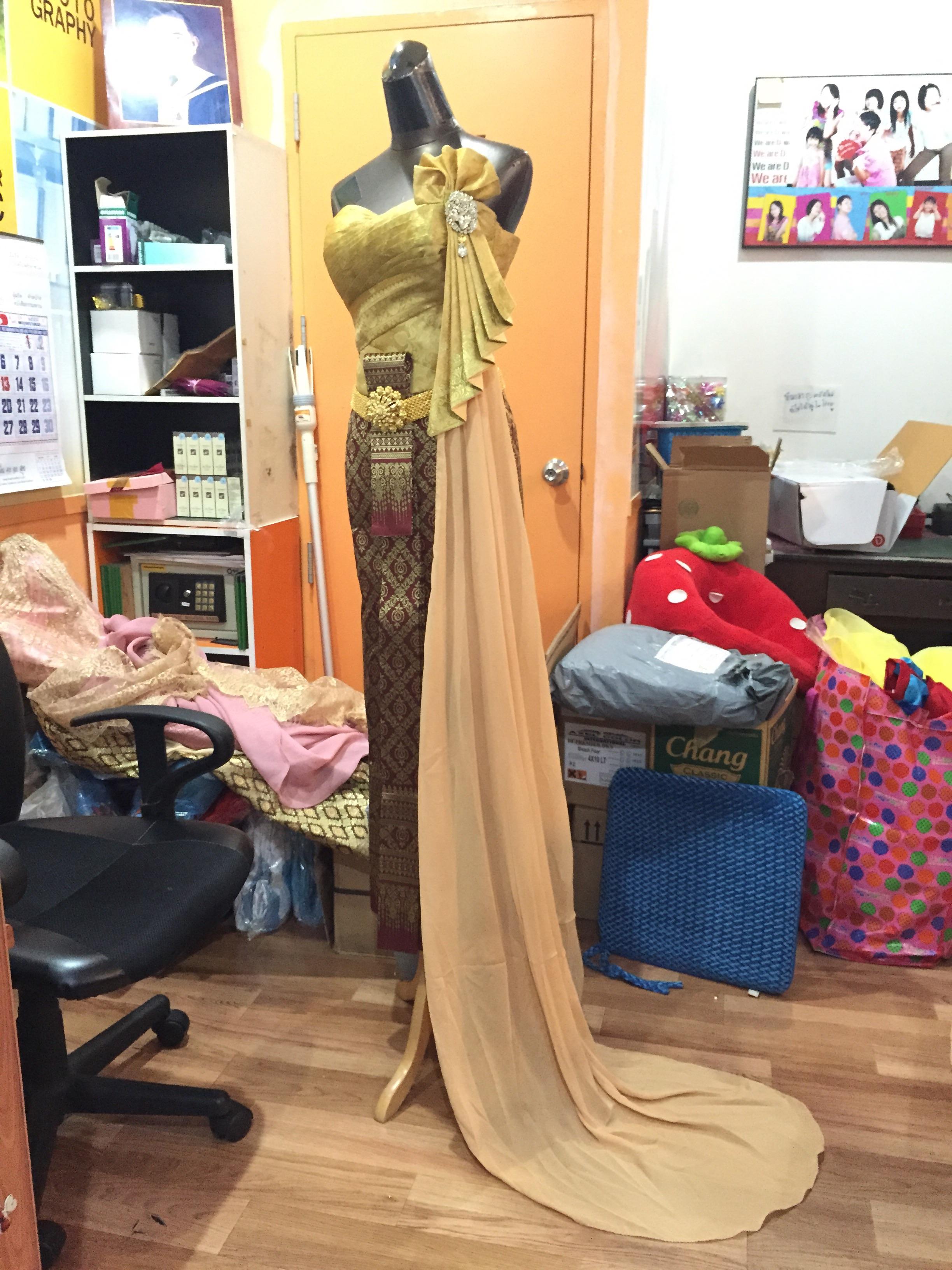 (พร้อมส่ง) ชุดไทยพร้อมส่ง รหัส 012