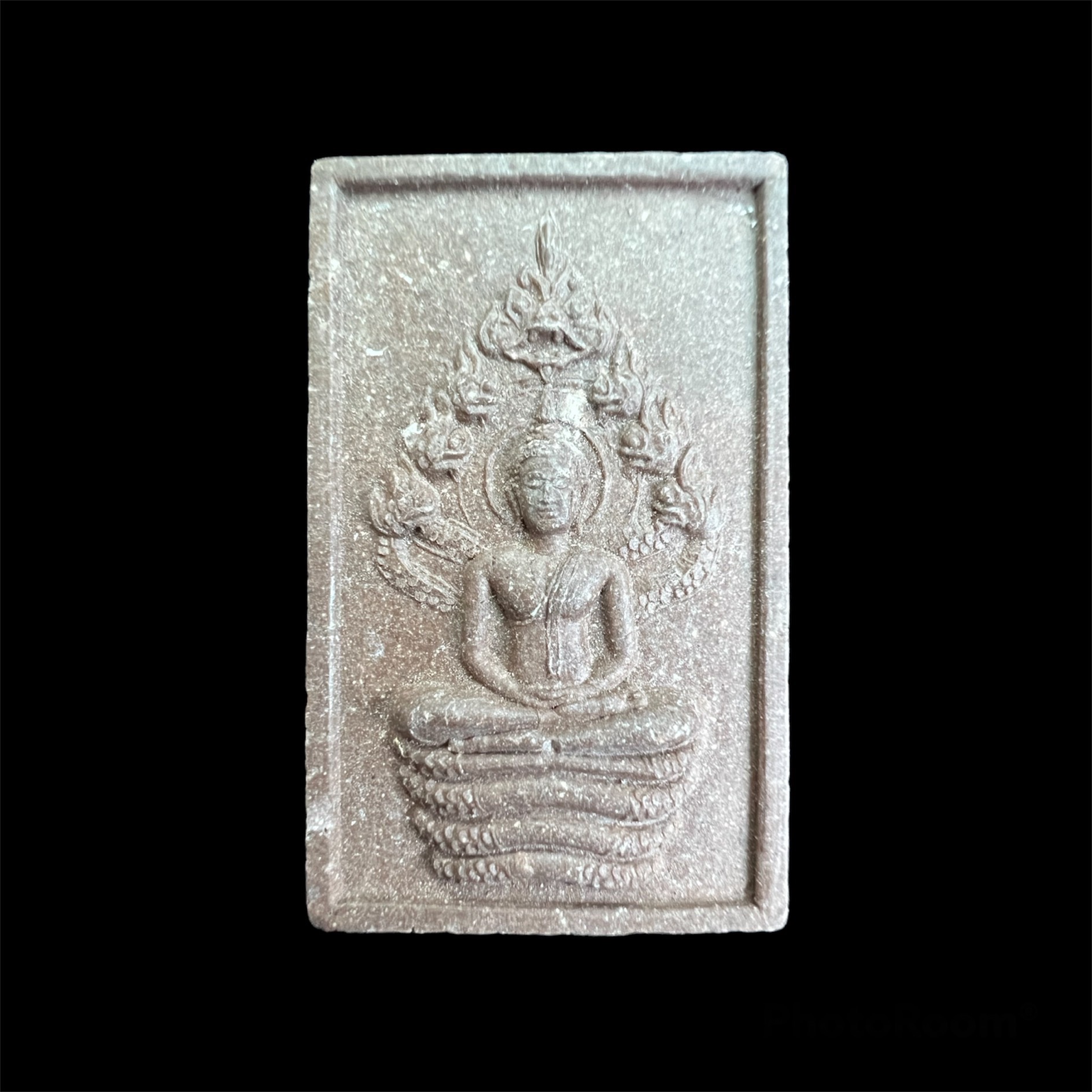 พระนาคปรกเนื้อผง วัดสัมพันธวงศารามวรวิหาร กทม. ปี 2552 สภาพสวยเดิม