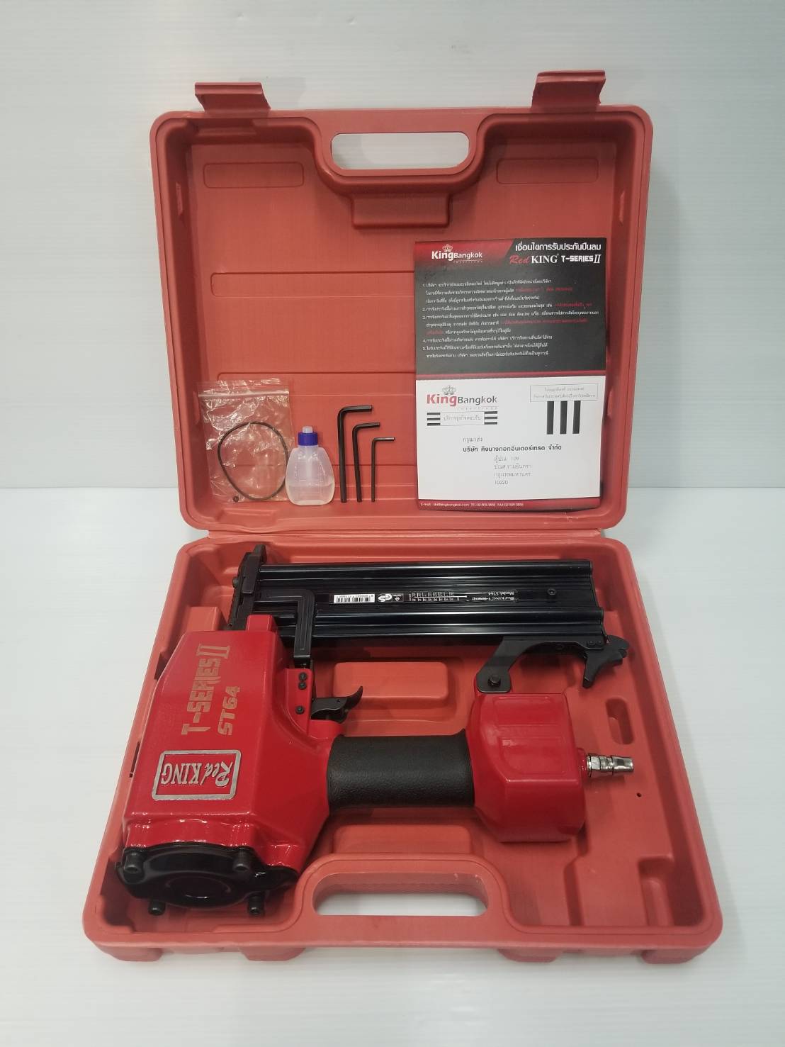 แม็กยิงตะปูลมคอนกรีต-ไม้ ขาเดี่ยว ST-64 REDKING (T SERIES) II