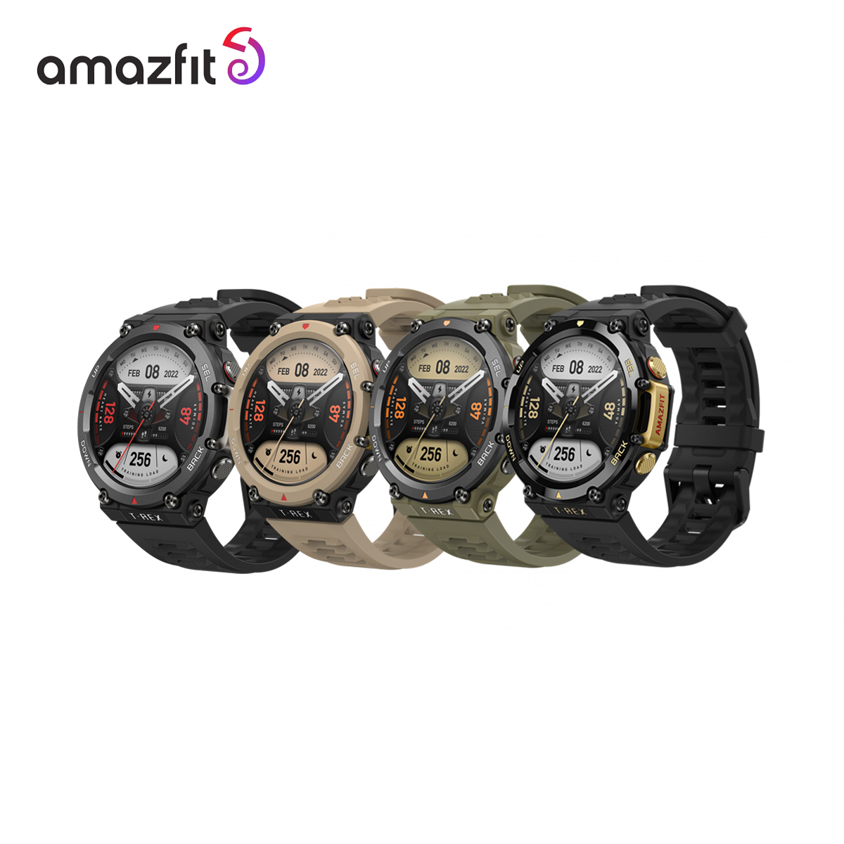Amazfit T-Rex 2 นาฬิกาสมาร์ทวอทช์ หน้าจอ AMOLED 1.39 นิ้ว (ประกัน Amazfit Thailand 1 ปี)