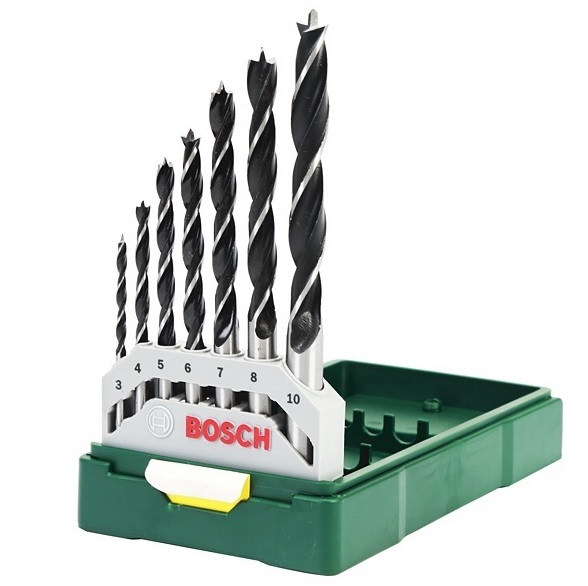 BOSCH ชุดดอกเจาะไม้ 7 ดอก/ชุด Mini-X-Line wood รุ่น 2607019580