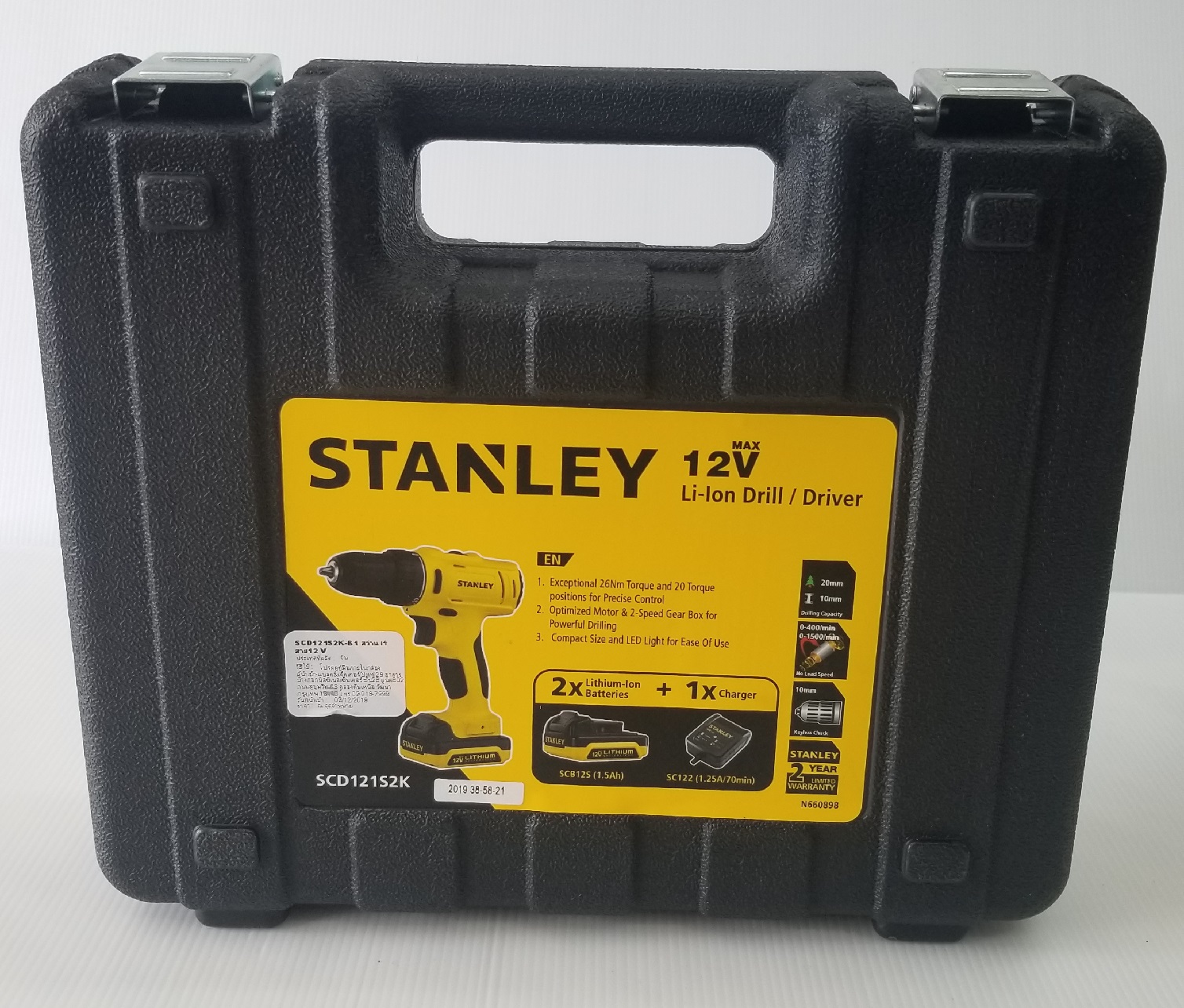สว่านไขควง12V SCD121S2K STANLEY