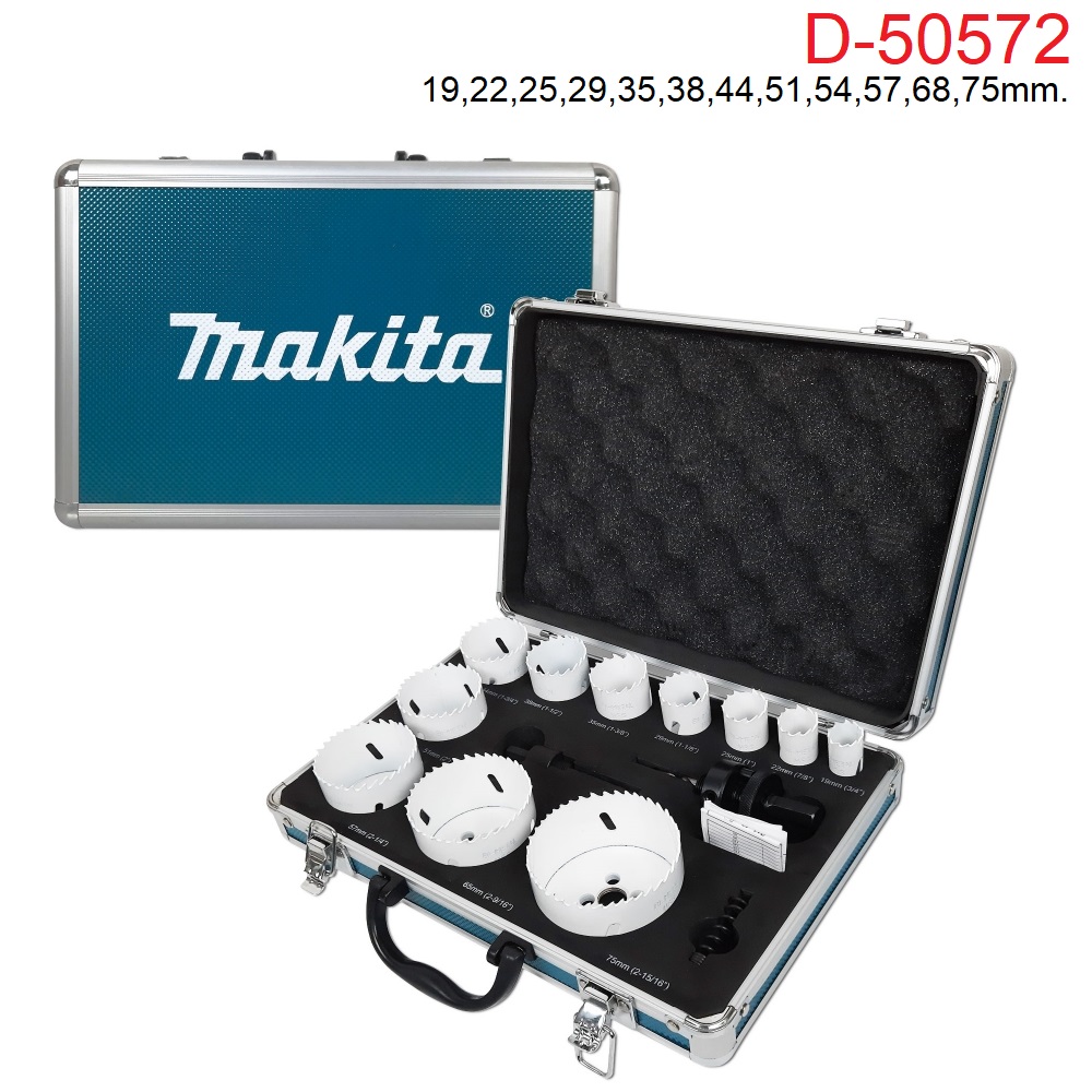 ชุดโฮลซอเจาะ11ตัวชุด MAKITA #D-50572