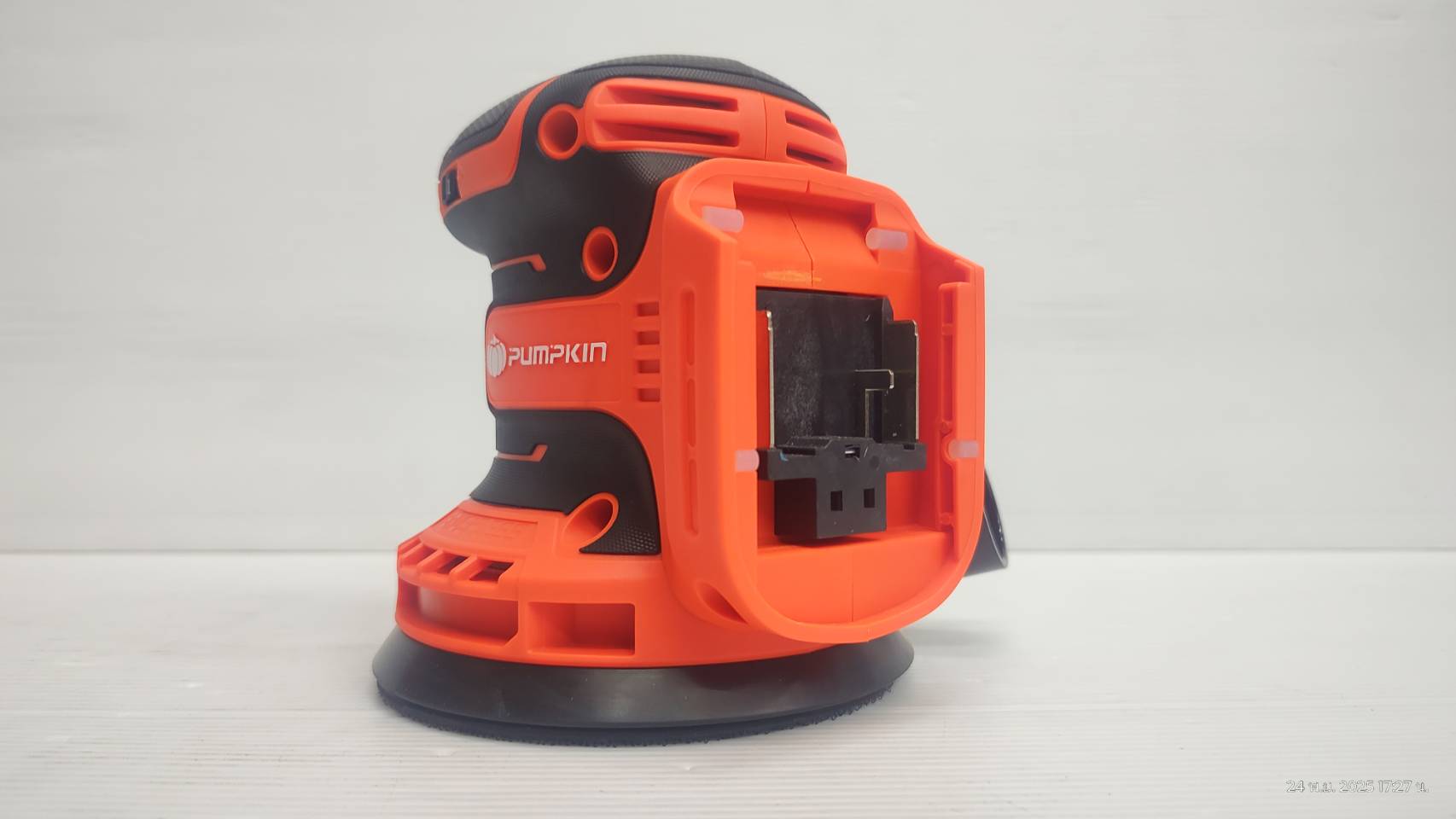 PUMPKIN เครื่องขัดกระดาษทรายกลม5นิ้ว 20V INF-512RSCB 50432 เครื่องเปล่า