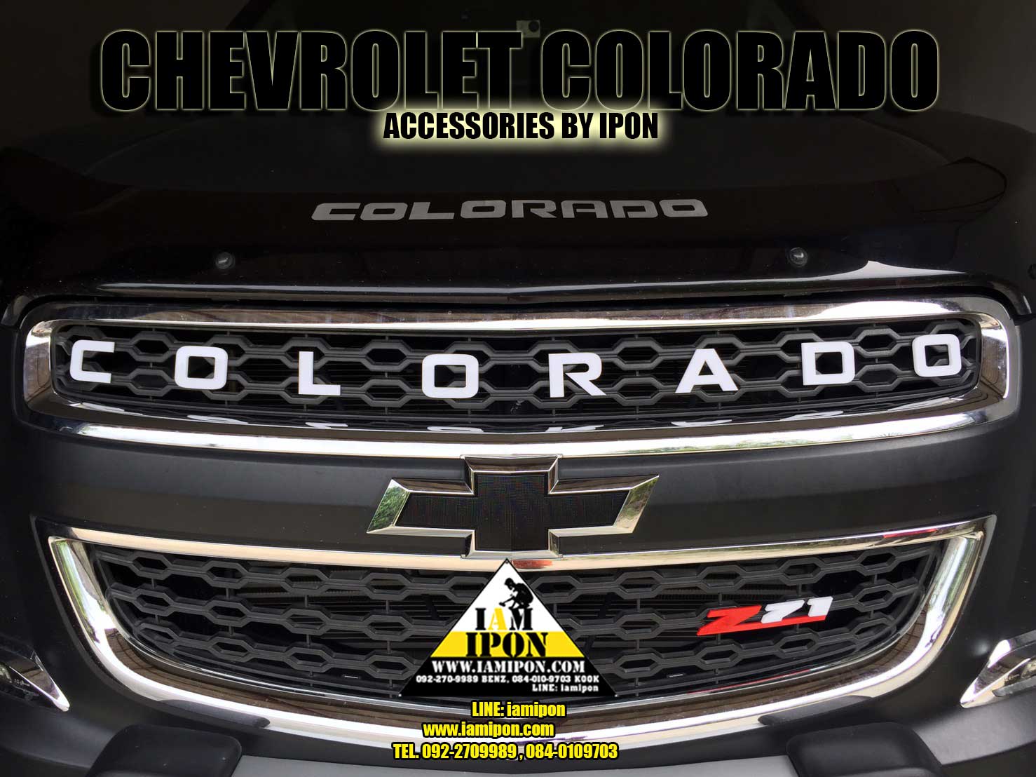 3D CHARACTER CHEVROLET COLORADO ตัวหนังสือติดรถนูน COLORADO