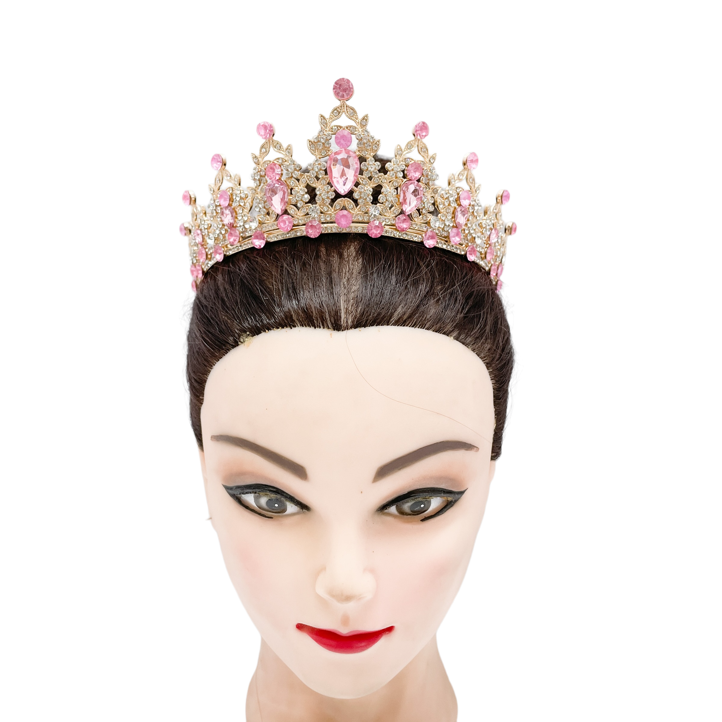 (พร้อมส่ง) เทียร่า 146 สีทอง-ชมพู งานสวย ปราณีต QCเพชรทุกเม็ด สินค้าพร้อมส่งจากไทย