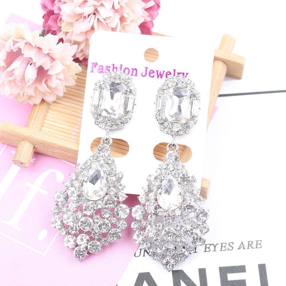 (พร้อมส่ง) ต่างหู 158 (เข็ม) สีขาว