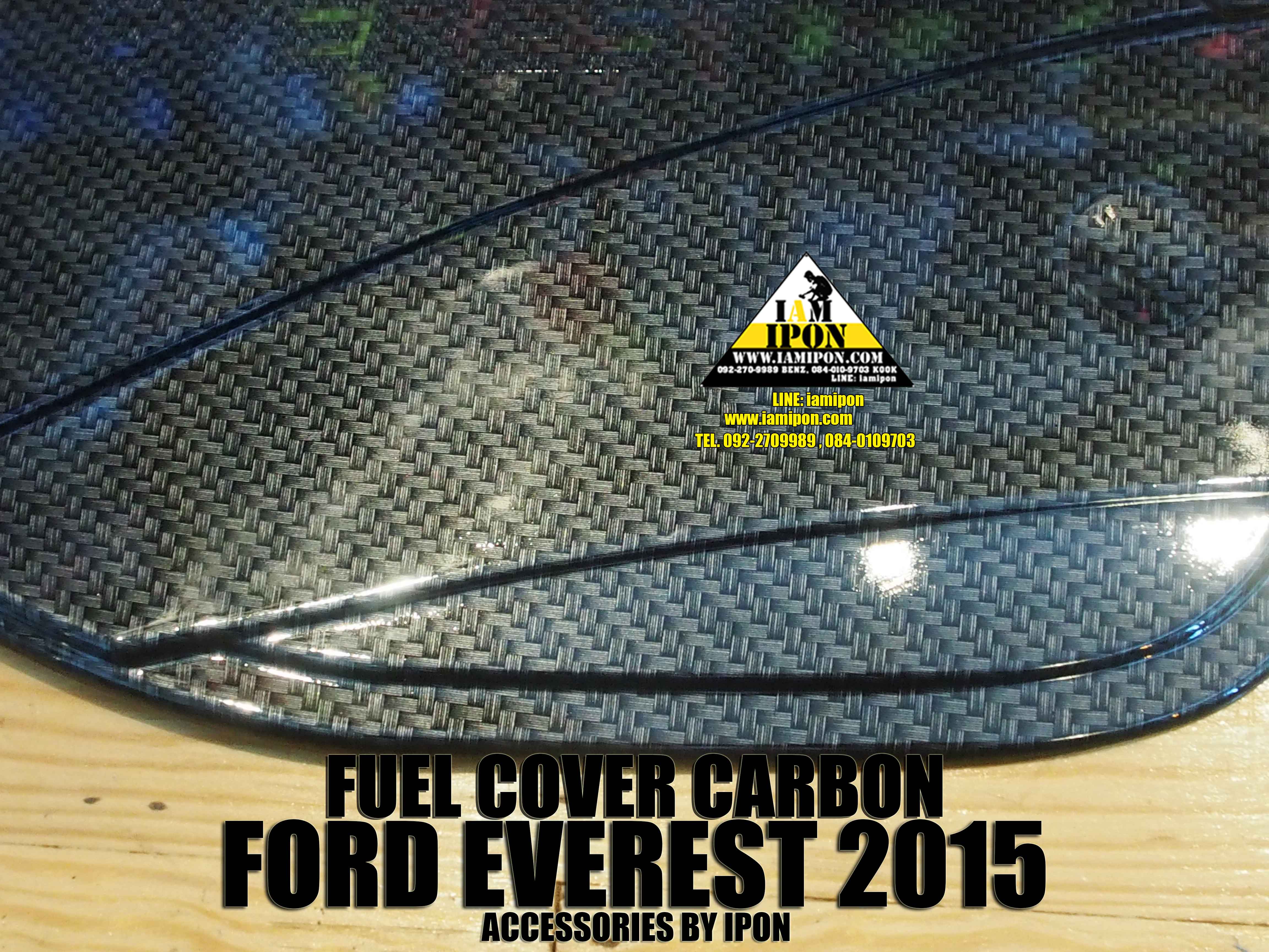 FUEL COVER FORD EVEREST CARBON ครอบฝาถังคาร์บอนฟอร์ดเอเวอเรสต์