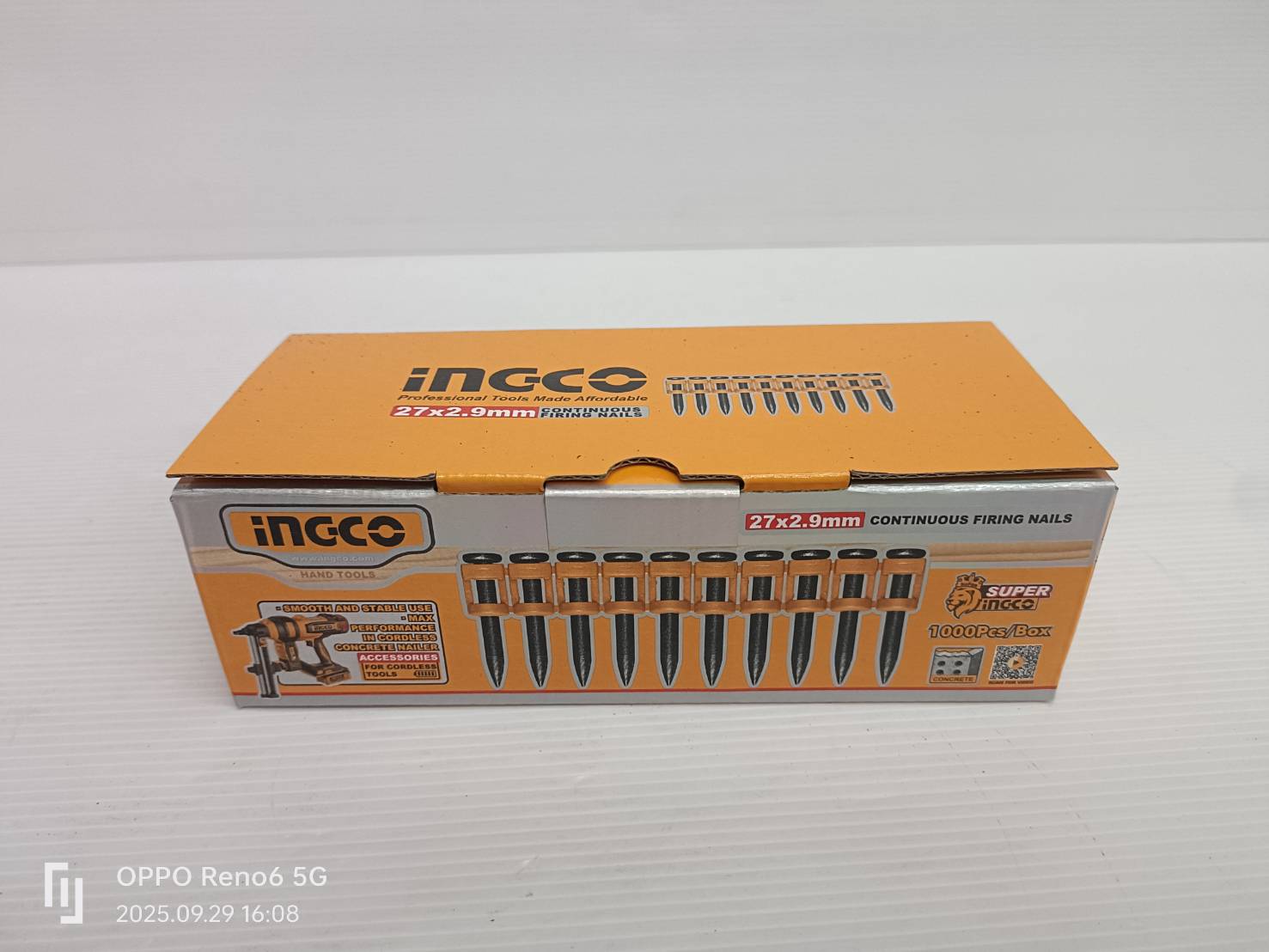 INGCO เครื่องยิงตะปูคอนกรีต40มม 20V CCNLI9005 (ตัวเปล่า)