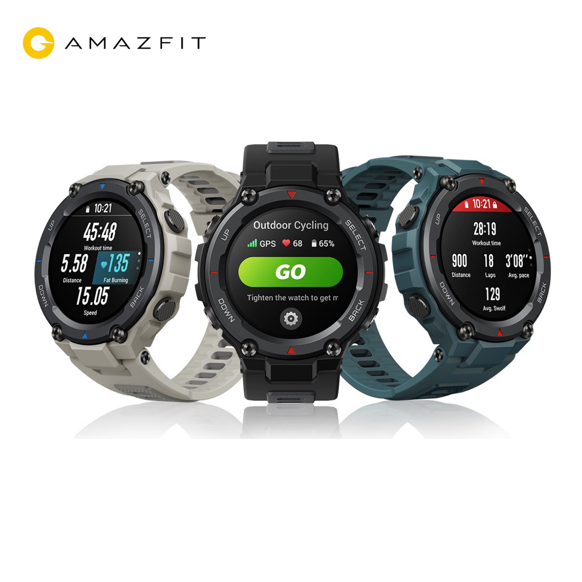 Amazfit T-Rex Pro สมาร์ทวอทช์ นาฬิกาอัจฉริยะ กันน้ำ 10 ATM / วัดค่าอ๊อกซิเจนในเลือด (รับประกัน 1 ปี)