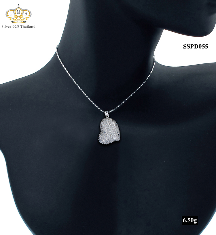 จี้เงินแท้925ประดับเพรชแท้สวิส เกรดดี น้ำใส ,จี้,จี้ เงิน,จี้ เงิน แท้,จี้ เพชร,จี้ เพชร แท้ ราคา ถูก,จี้แฟชั่น,จี้ผู้หญิง,จี้สวยๆ,Pendant silver925