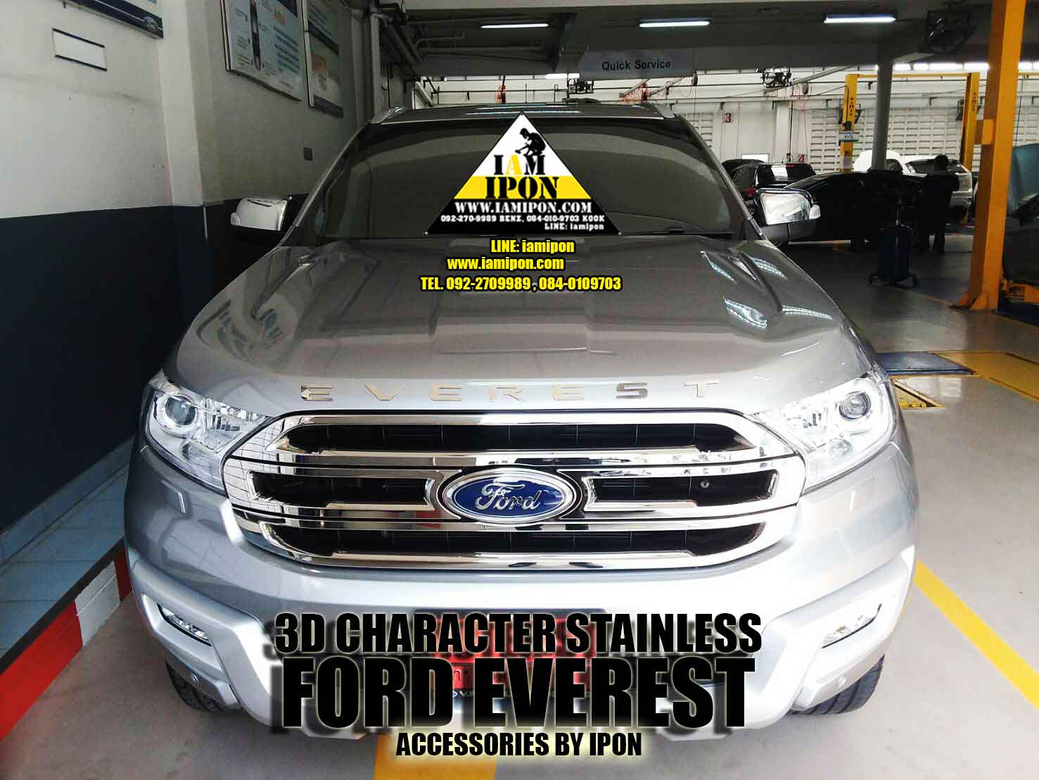 3D CAHRACTER FORD EVEREST 2015 STAINLESS ตัวหนังสือสเตนเลสฟอร์ดเอเวอร์เรส 2015