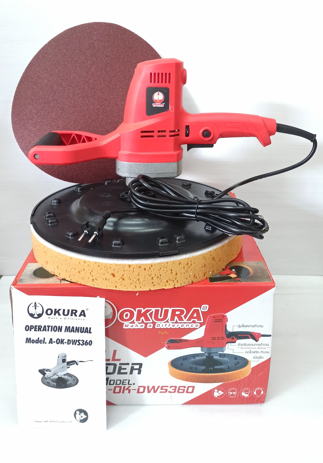 เครื่องปาดหน้าปูน ผนังเบา A-OK-DWS360 OKURA