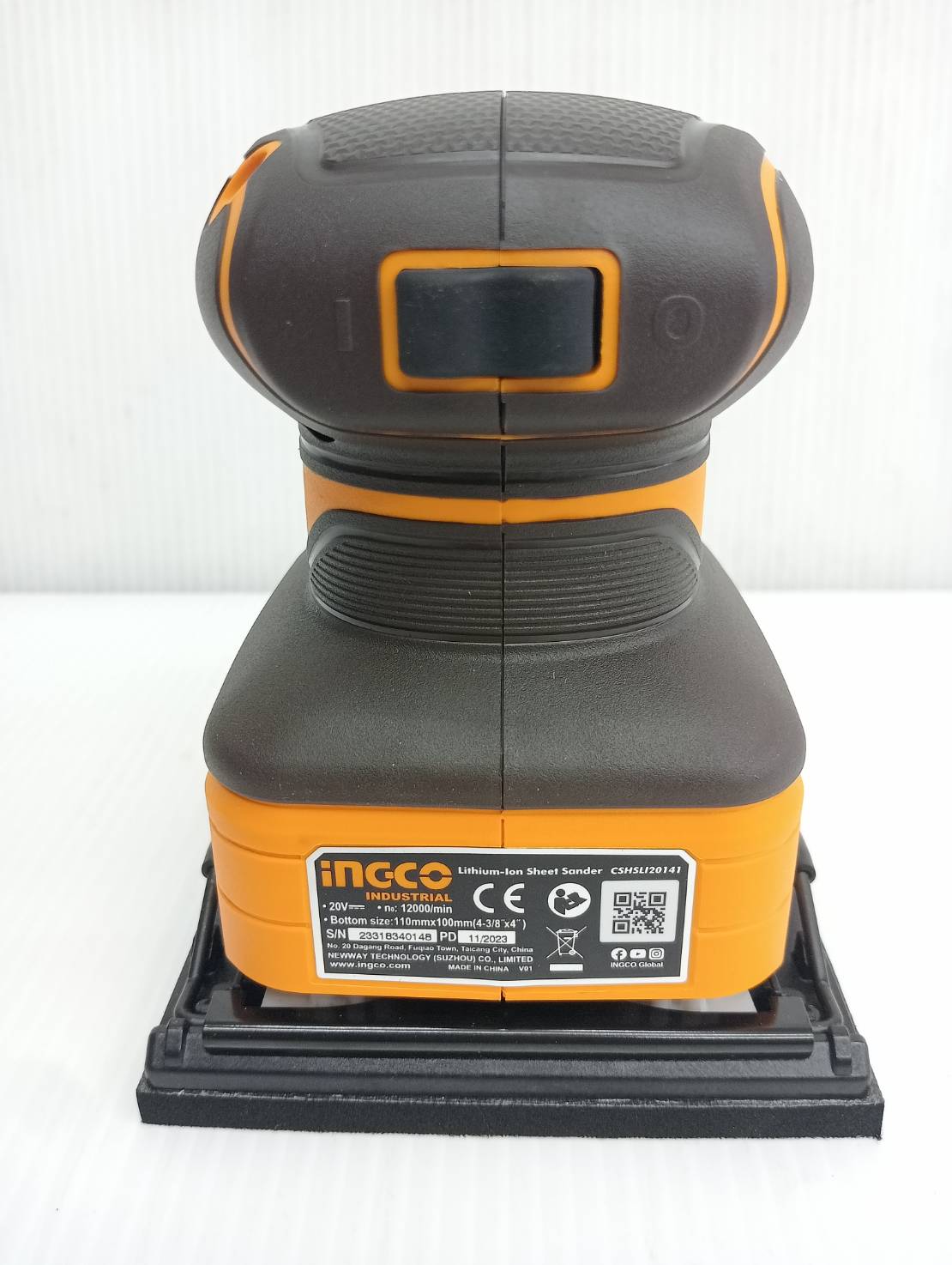 ขัดกระดาษทรายสี่เหลี่ยม CSHSLI20141 INGCO (ครบชุดพร้อมแบต)