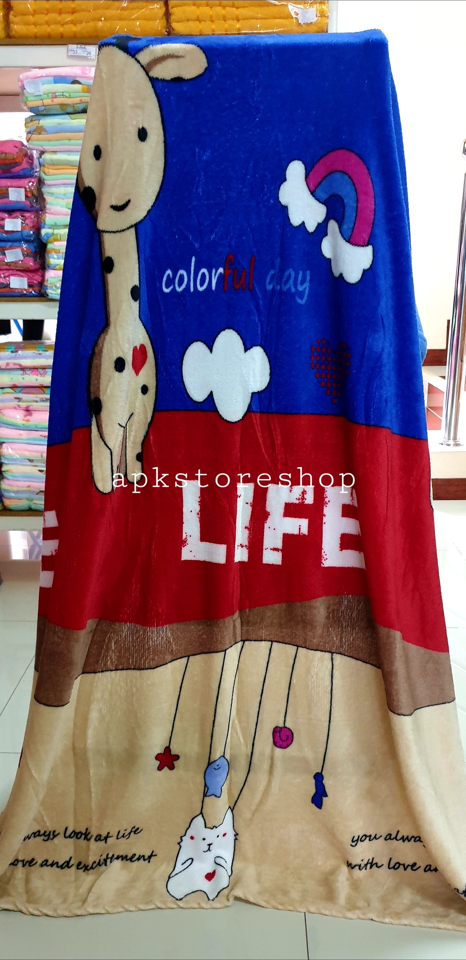 ขายส่ง ผ้าห่มนาโน แบบบาง #APK57-ลายการ์ตูน ส่ง 57 บาท