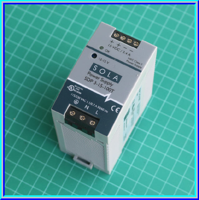 1x แหล่งจ่ายไฟสวิตชิ่ง 85-264VAC เป็น 15Vdc 3.4A ยี่ห้อ SOLA